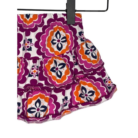 Gymboree Baby Girls Tiered Ruffle Skort 12-18M Boho Purple Pink - Picture 12 of 13